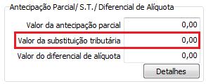 ICMS a Recolher: ICMS interno - ICMS origem. Exemplo: Item com CFOP 2403, percentual de MVA cadastrado para o NCM e UF do emitente da nota, 3%. Alíquota interna de 17%, base de ICMS de R$ 3.