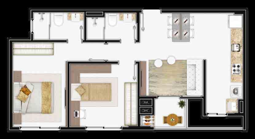 Imagem ilustrativa Apartamento final Apartamento Apartamento final final 65,34m 65,33m 65,33m