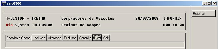 Assistente de Vendas Capitulo 10 Imprima os pedidos de compra pelo próprio VEIC0300 na opção Listar : Ainda temos opções