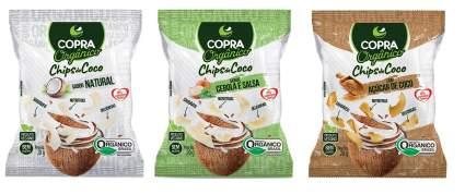 O produto está disponível nos sabores: Natural (112 calorias), Cebola e Salsa (139,8 calorias) e Açúcar de Coco (138 calorias), em embalagem com 20 g, no display com 10 unidades.