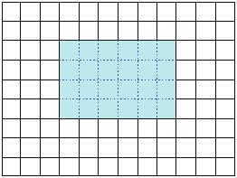 Considerando o lado de cada quadradinho como unidade de