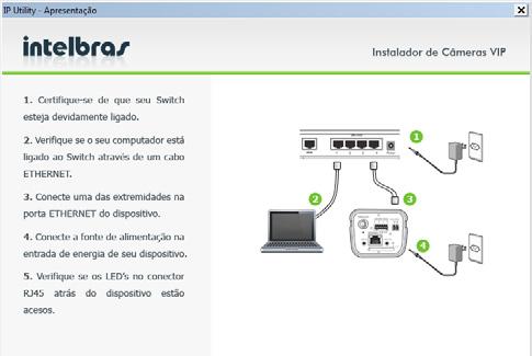 4. Ao executar o IP Utility, a tela de apresentação será mostrada.