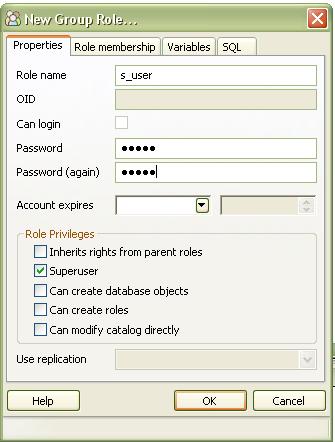 Criação de usuários Para criar novos usuários clique com o botão esquerdo sobre <Login Roles> e selecione <New Login Role> (fig.