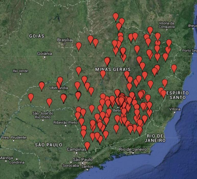 Unidades de saúde cadastradas em