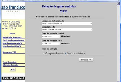 2.5 Relação de Guias Cid Web Para acessar relatório disponível no sistema, relativo ao período desejado, por data de digitação de