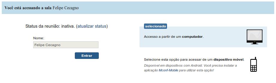 Integração com o portal mconf.ufrgs.