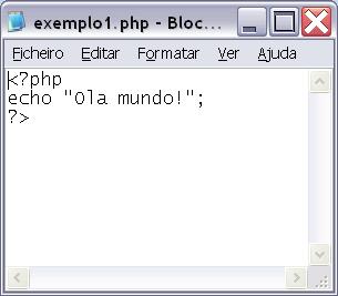 Escrever scripts de PHP com HTML Vamos então escrever um primeiro