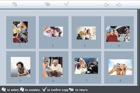 Cópia de fotos Utilize a tecla ou para seleccionar a orientação pretendida e de seguida prima a tecla.