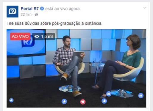 ACLR R7.COM ENGAGE GO FACEBOOK LIVE UM REPÓRTER DE ENTRETENIMENTO DO R7 VAI INVADIR A CASA DE UM DOS PA DA RECORD: CÉSAR FILHO, MARCOS MION, RODRIGO FARO OU OUTRO COM AFINIDADE À MARCA PATROCINADORA.