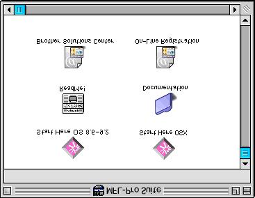 Fase 2 Para utilizadores do cabo de interface de rede Para Mac OS 8.6 a 9.2 Verifique se completou as instruções da Fase 1 Configurar o aparelho nas páginas 2-7.