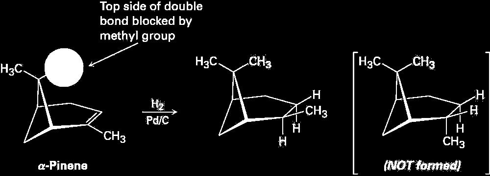 Adição de Hidrogênio - Seletividade Reação Seletiva para C=C. Não reage com C=O, C=N Óleos Poli-insaturados líquidos tornam-se sólidos.