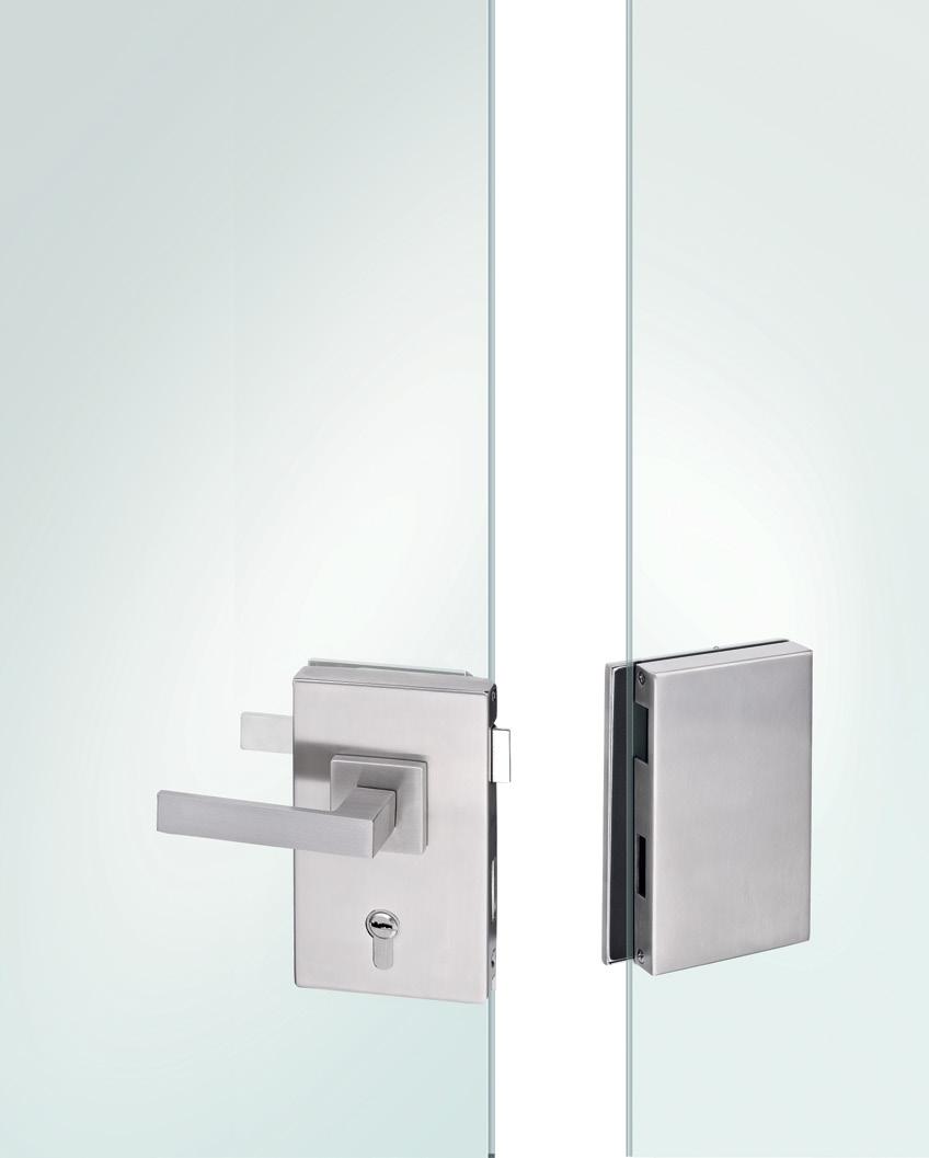 Fechaduras para portas de vidro / Locks for glass doors / Cerraduras para puertas de cristal F/899 IN.20.3300d IN.20.3300E Fechadura para portas de vidro com espessura de 8/10mm.