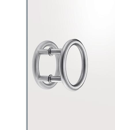 Asas para portas de vidro / Pull handles for glass doors / Manillones para puertas de cristal. F/929 IN.07.299 Material: EN 1.4301 Satinado / Satin / Satin Asa de porta.