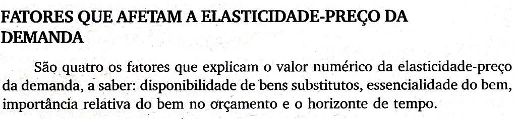 ELASTICIDADE DA