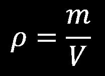 1.9 Massa específica ou densidade () A MASSA ESPECÍFICA ou DENSIDADE é a massa por unidade de volume: Por análise dimensional, a unidade de massa específica é: 1.