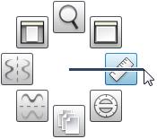 SELEÇÃO DE FERRAMENTA Use um dos seguintes métodos para escolher uma ferramenta: Clique com o botão direito do mouse e Movimente rapidamente um ícone para selecioná-lo.