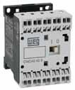 IEC 60947-5- sobre contatos mecanicamente conectados (U e 30 V) AC-4 / AC-5 I e máxima (U e 4 V) DC-3 Nº de contatos auxiliares por contator Referência para completar com a tensão de comando 3 A A