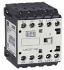 Minicontatores tripolares para placa de circuito impresso g Ideal para fabricantes de máquinas e equipamentos g Minicontatores CWC07.