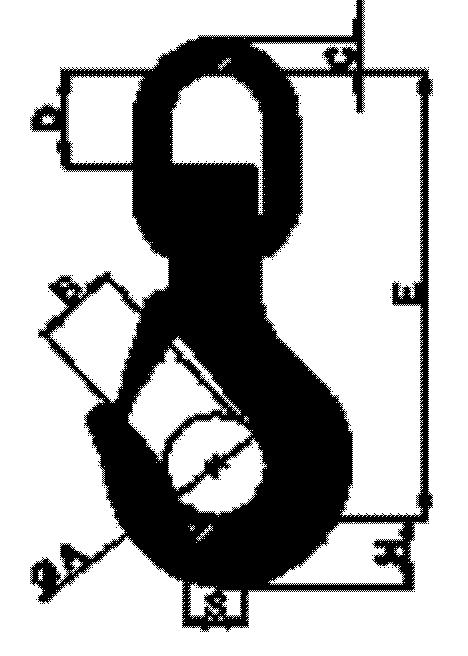 Gancho de Tornel com Patilha de Segurança Com anilha de Bronze Poleg SWL ton 4:1 A B C D E H S (kg) SY.B406J 6 7/32 1,12 34 18 11 28 120 19 15 0,40 SY.CE.