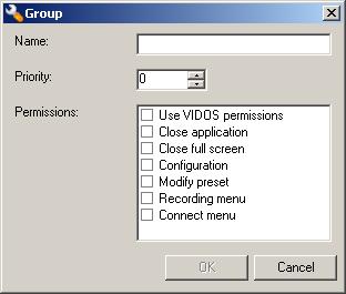 PT 14 Manual de Instalação e Operação VIDOS Server Pode definir um máximo de 32 grupos com qualquer número de utilizadores. 1. Em Groups (Grupos), clique em Add (Adicionar).