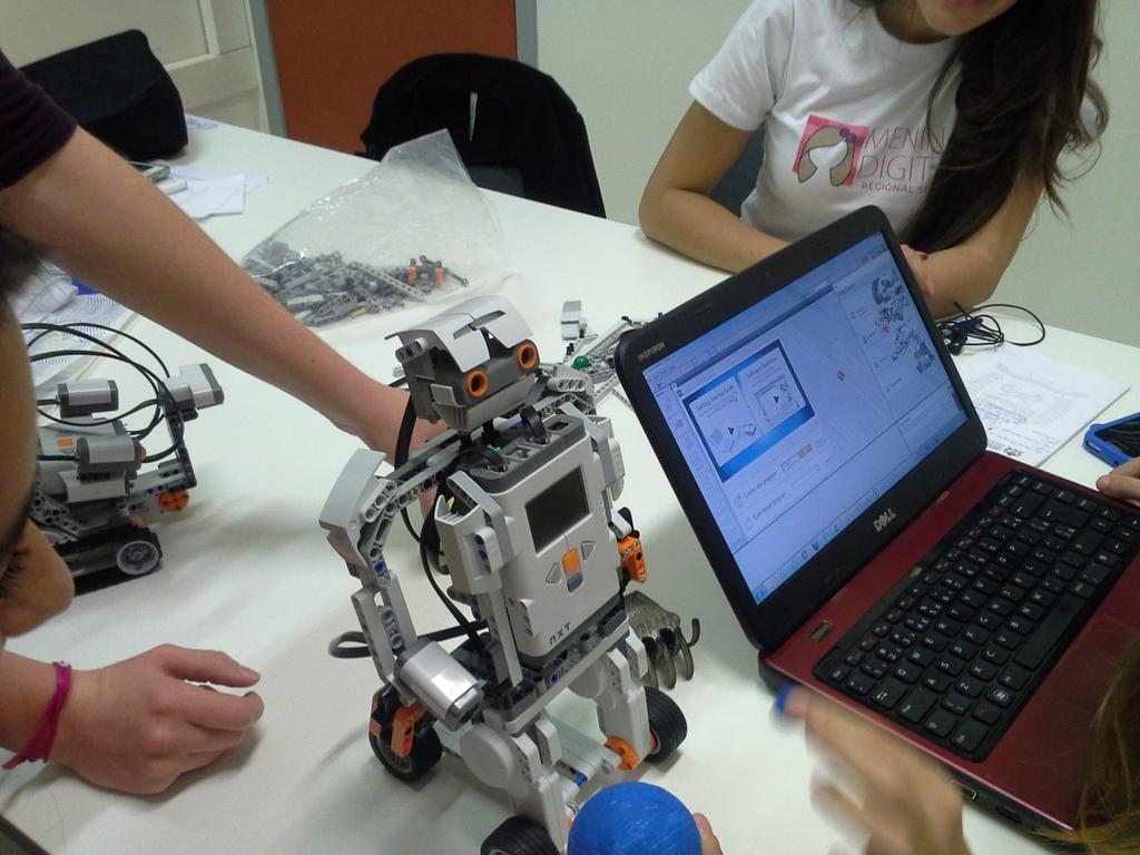 II Congresso Brasileiro de Informática na Educação (CBIE 2013) criar um robô a aluna atua de forma lógica e organizada, elaborando hipóteses, estabelecendo conexões entre os conhecimentos e