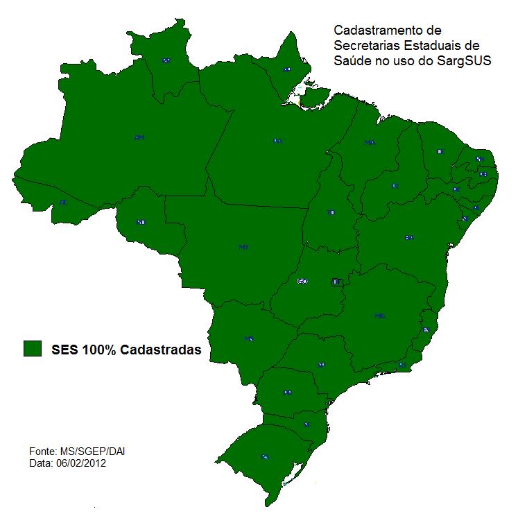 Na reunião da Comissão Intergestores Tripartite de 15 de dezembro de 2011 foi pactuado o uso obrigatório do SargSUS por todos os gestores.