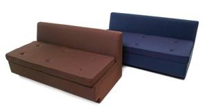 encosto cru com saia 160x80cm banco futon com encosto marrom 160x80x74cm