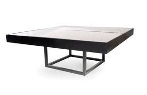 mesa ferro pequena cinza 90x73cm bar