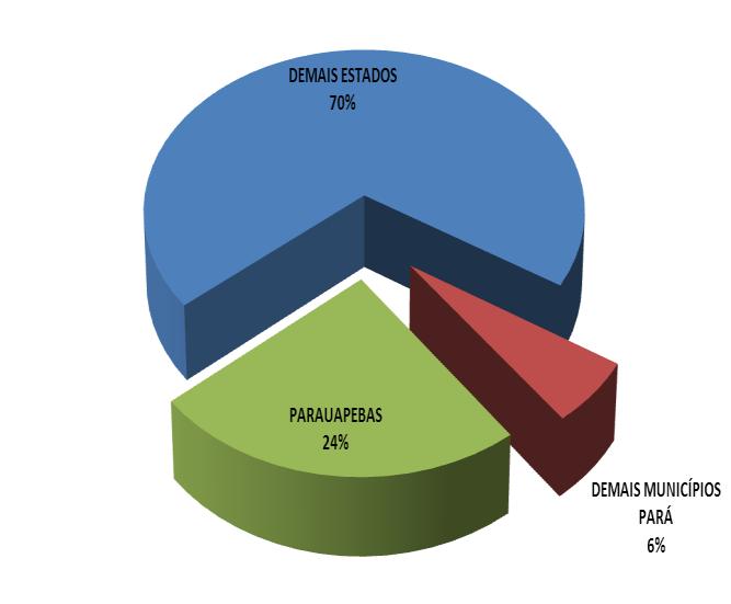 A importância de Parauapebas demonstra-se pelo fato do município ser o maior arrecadador de CFEM do país, arrecadando mais do que o dobro em comparação ao 2º colocado.