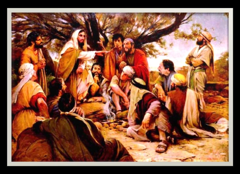 Jesus e os Discípulos Certo dia Jesus estava orando em
