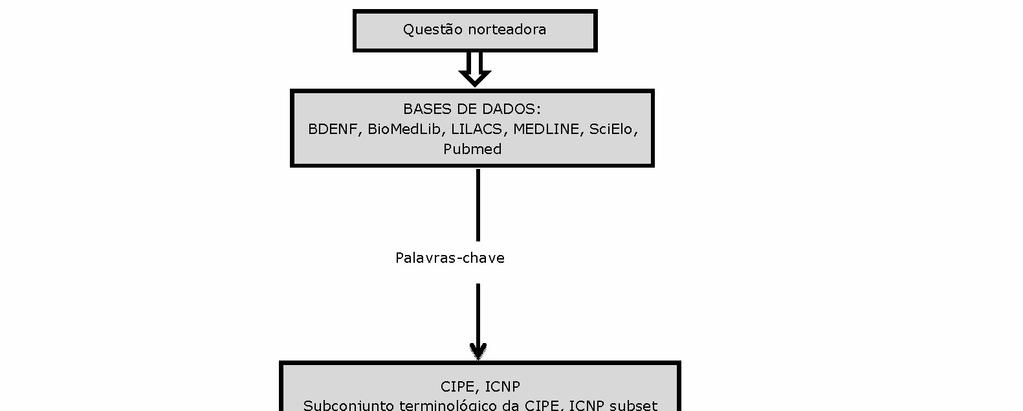 foram seguidas as seguintes etapas: elaboração das questões norteadoras,