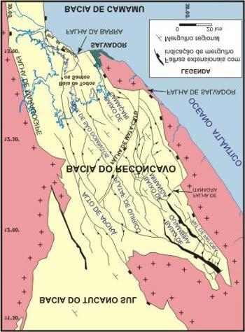Figura 03: Localização Rifte Recôncavo-Tucano-Jatobá. Fonte: Milhomem et al, 2003.