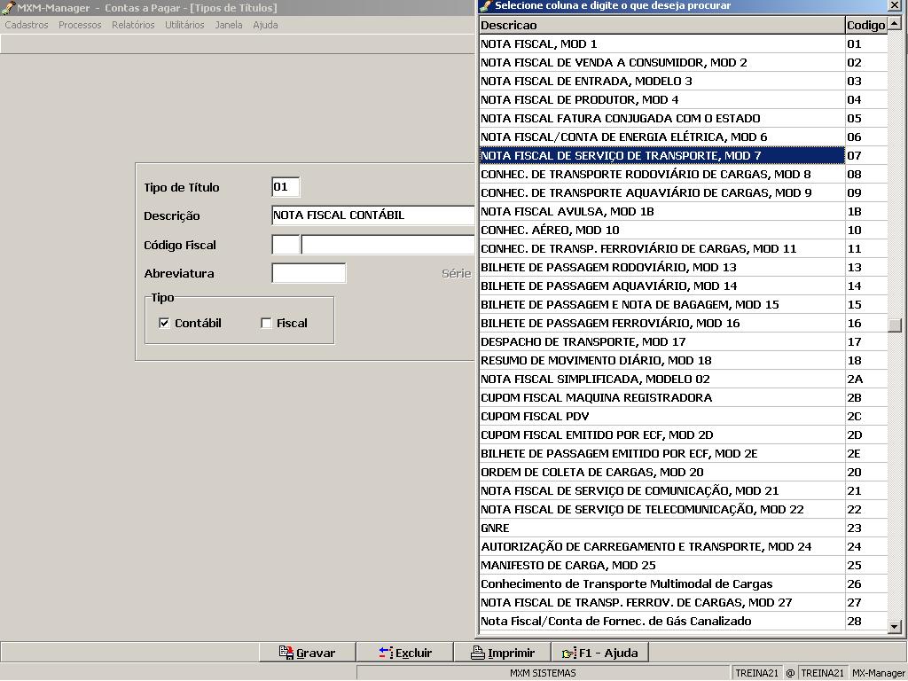 3. PARAMETRIZAÇÕES Seguem abaixo as telas (e suas respectivas descrições) das funções do sistema necessárias aos processos da NFSe, e que antecedem a sua execução propriamente dita. 3.1.