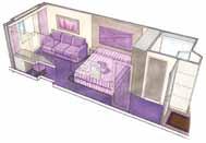 EXTERNA COM VISTA PARA O MAR Oferece a escolha de uma cama de casal ou duas camas de solteiro que podem ser convertidas em uma cama de casal (mediante solicitação), ar-condicionado, amplo armário,