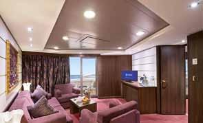 adicional), minibar e cofre, 16º andar. Este tipo de acomodação está disponível somente para a experiência MSC yacht Club.