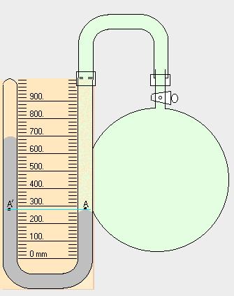 18 questão) Um aluno utilizando um manômetro de líquido, tipo coluna reta inclinada, conforme mostrado na figura, deseja determinar a pressão diferencial.