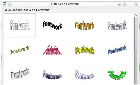 A barra de ferramentas de Formatação muda para mostrar as opções para edição do objeto.