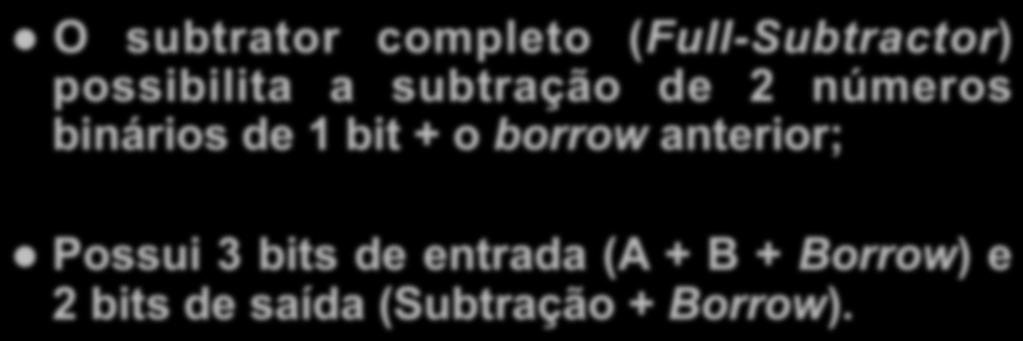 Subtratores 4.