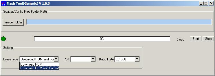 Se selecionar Download ROM, a ITC 4000i/ITC 4000 LITE é atualizada, preservando todas configurações.