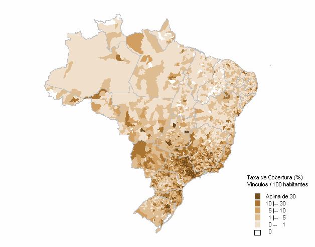 Taxa de cobertura dos planos privados de assistência à saúde (todos os