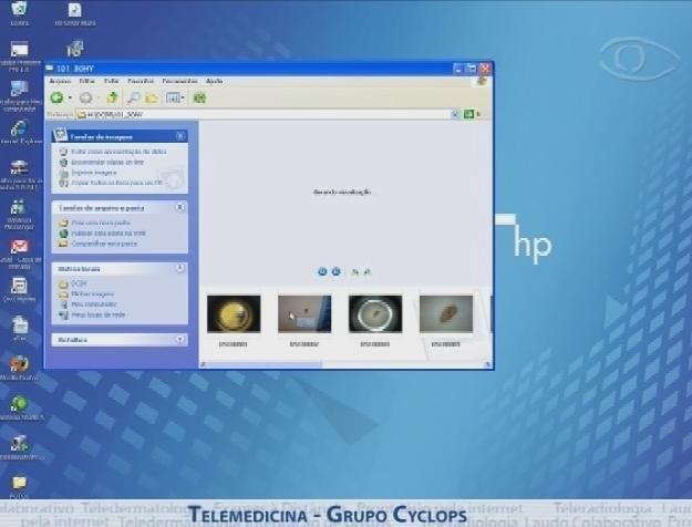 1.5 O computador abrira uma pasta com todas as imagens capturadas. Imagem 8 Pasta com as imagens capturadas pela câmera. 1.