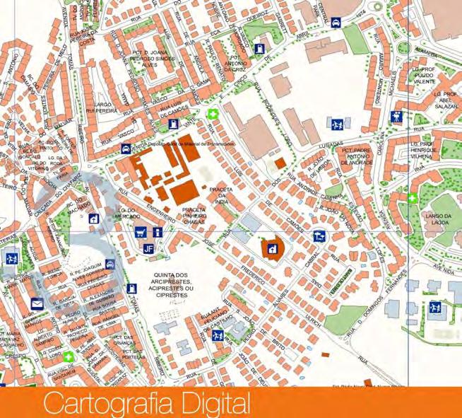 Objetivo Produção de Base cartográfica vetorial Características Representação de objetos naturais e artificiais da superfície terrestre, numa