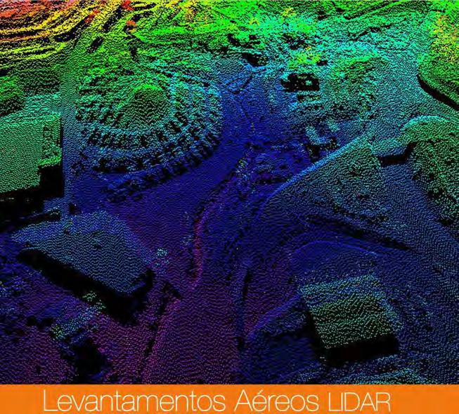 Objetivo Modelação rápida e precisa de grandes superfícies de território Características Modelos Digitais de Terreno e Superfície produzidos a partir de