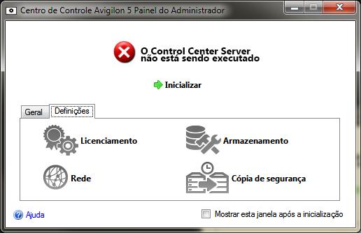 Guia do Usuário do Servidor do Avigilon Control Center 2. Na guia Configurações, clique em. Figura A.