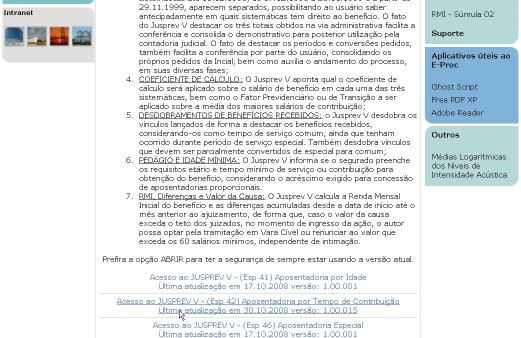 Especial Federal Previdenciário de Caxias do Sul pela URL: http://www.jfrs.gov.