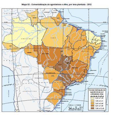 CENÁRIO NACIONAL - comercialização Maior comercialização (litros/hectare plantado) - 2012 São Paulo Goiás Minas