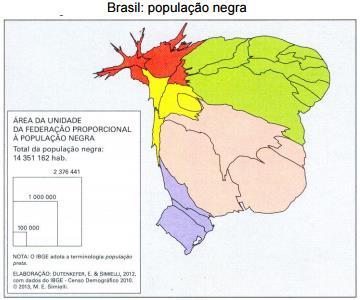 c) a variação longitudinal do território brasileiro demanda a adoção de três fusos horários. d) a extensão territorial do Brasil é marcada por características ambientais homogêneas.