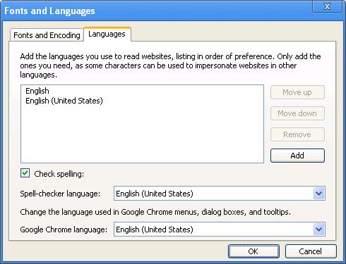 Se o one-x Portal já estiver sendo executado, será necessário fazer novamente o logon no one-x Portal para usar a nova seleção de idiomas. 8.5.3 Idioma Google Chrome 1.