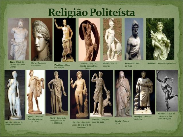 A designação religião politeísta grega antiga abrange o grupo de crenças e rituais praticados na Grécia Antiga tanto na forma de religião pública popular como