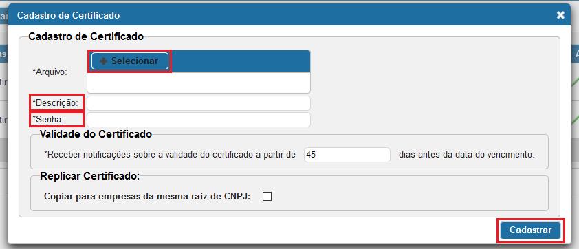 3. Cadastro de Clientes/Transportadoras O cadastro de clientes e transportadoras não é obrigatório, e também não é